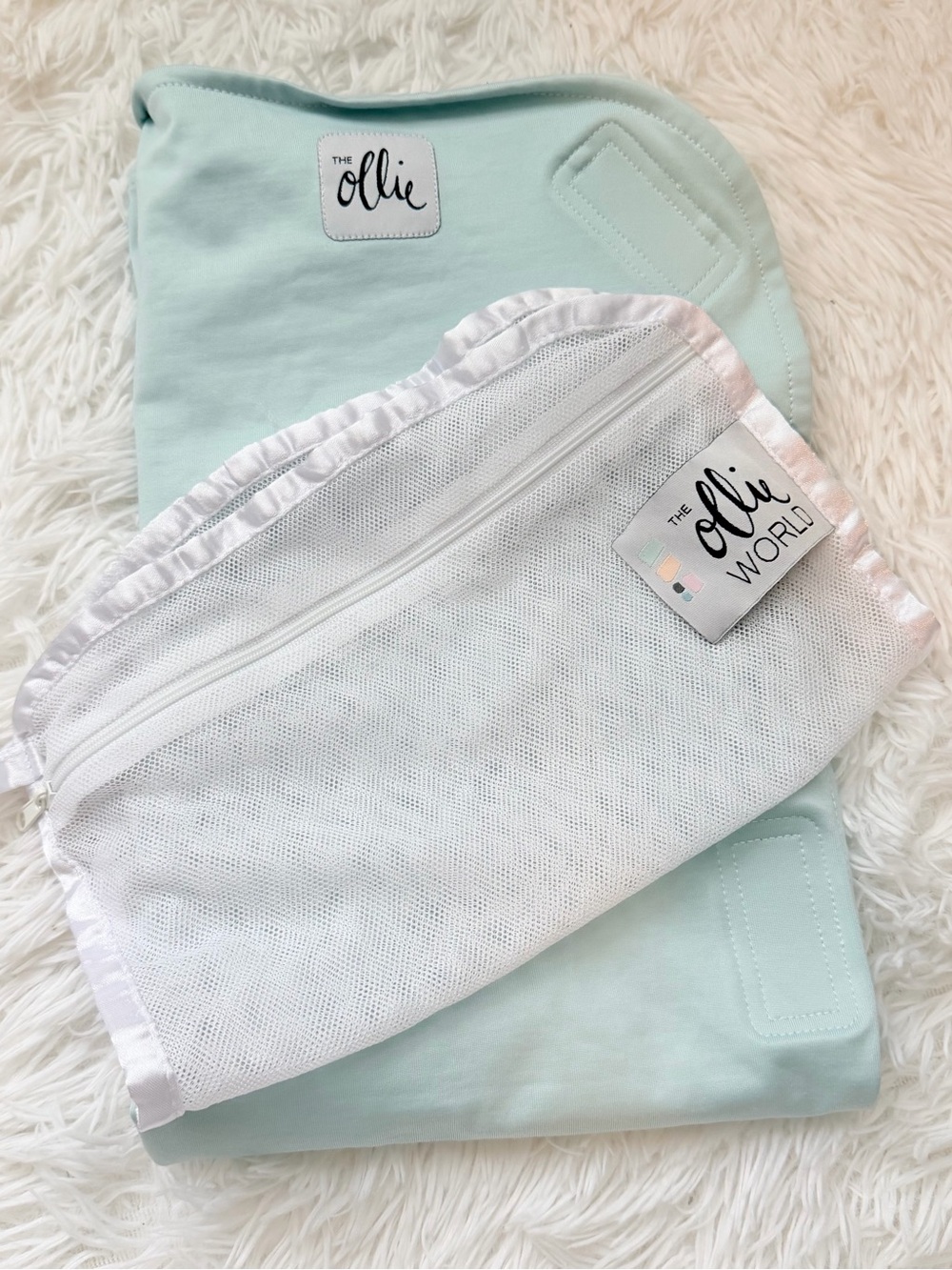 The Ollie World Ollie Swaddle Mint Green Newborn
